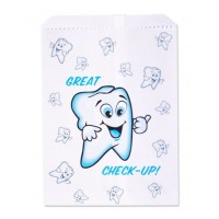Sherman Dental GREAT CHECK UP PAPER BAG 7.5x 10"
